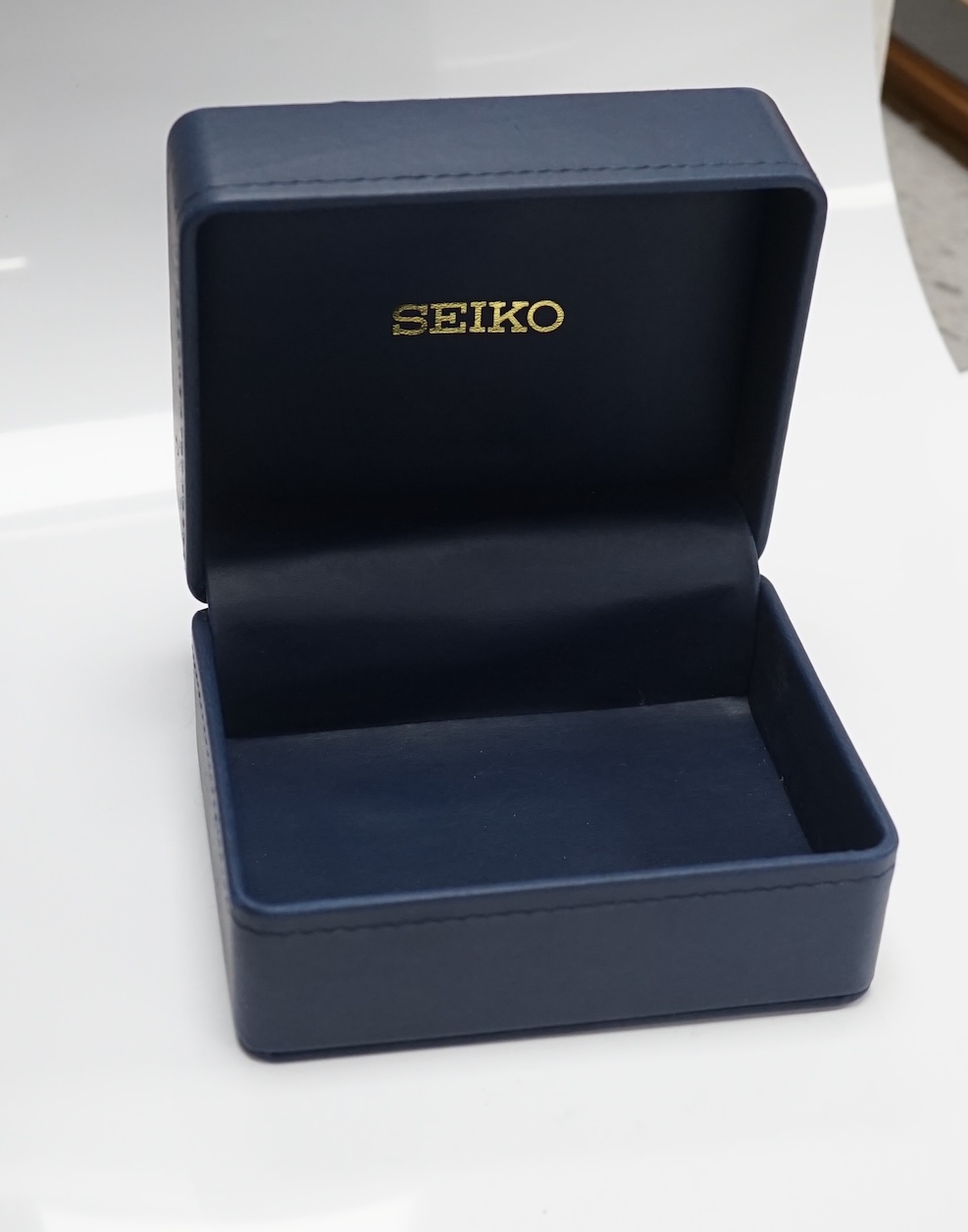 A gentleman's stainless steel Seiko Chronograph Automatic UFO wrist watch, case diameter 45mm, with box, no papers. Condition - poor